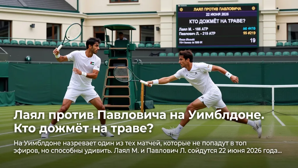 Лаял против Павловича на Уимблдоне. Кто дожмёт на траве?