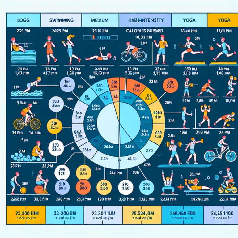 Таблица сжигания калорий при физических упражнениях